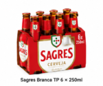 Sagres Branca TP 6 × 250ml 